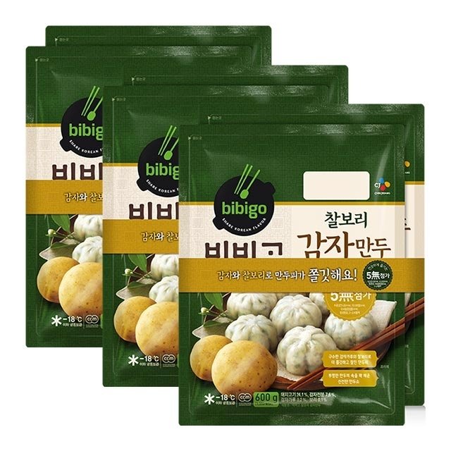 [CJ] 비비고 찰보리감자만두 600G x 6개