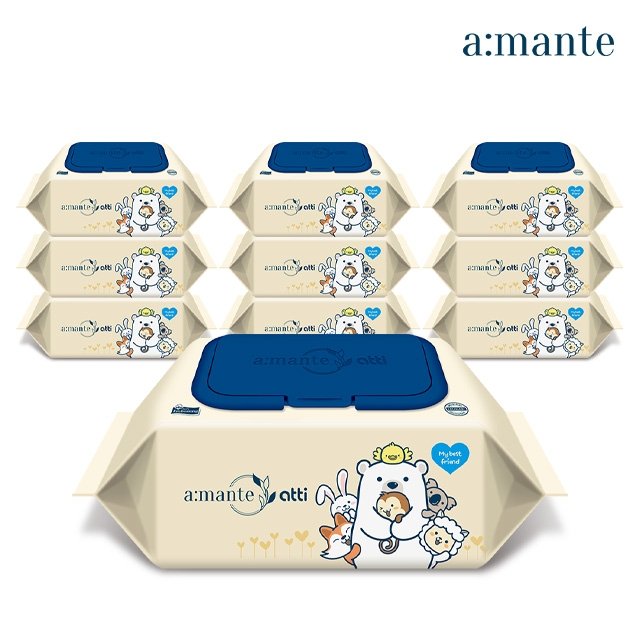 [신제품 출시기념 SALE] 두꺼운 프리미엄 70평량 고평량 물티슈 70매 5팩+5팩