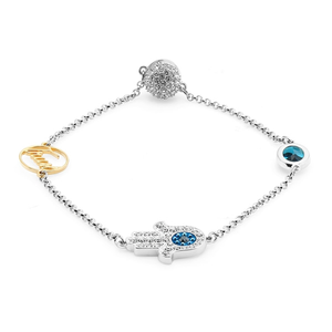 스와로브스키 SWAROVSKI 5365759 REMIX COLLECTION HAMSA HAND STRAND 믹스메탈 피니시 팔찌