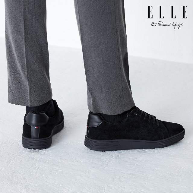 [엘르] 남성 소가죽 방한 스니커즈 