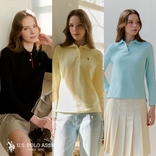 USPA 26SS 최신상 긴팔 PK 카라티셔츠 3종, 여성