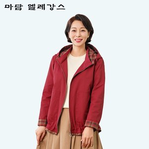 (특가) 마담엘레강스 루이스 체크배색 트렌치