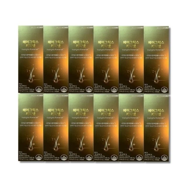 [건강나라] 뉴트리코어 헤어그릭스 케라넷 310mg 28캡슐 12박스