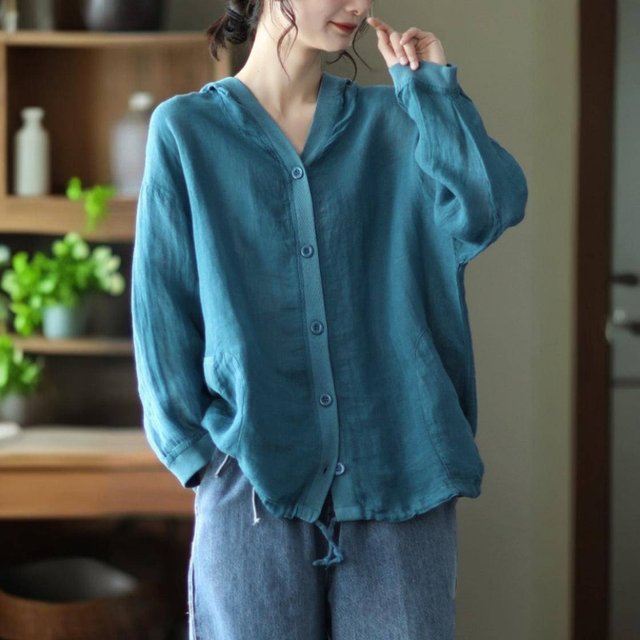[비니브] 하이린 컬러 후드가디건 2종