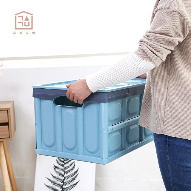하하만족 적층형 블럭 폴딩박스 30L 블루 아이카사폴딩박스 하하만족 (W64DC76)