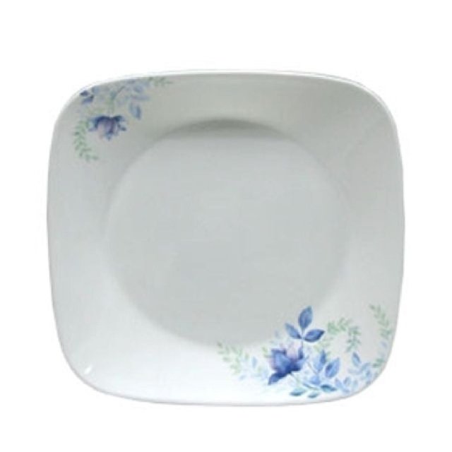 코렐 블루플로랄 정사각 접시(중)1개 23cm 플레이팅 (WF76290)