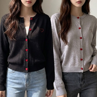 [헬리꽁땡]러브시크하트가디건2종