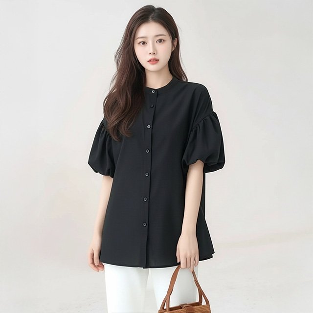 [헬리꽁땡]벨라퍼프소매블라우스2종