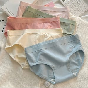데일리 코튼 팬티 5종세트 순면 삼각 민감피부용 무자극 여성팬티 학생속옷 요일별