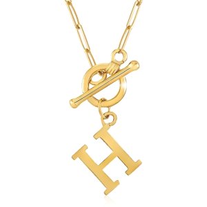 [바네사베라] 14K GOLD H라인 토글체인 목걸이 NGN2111100001