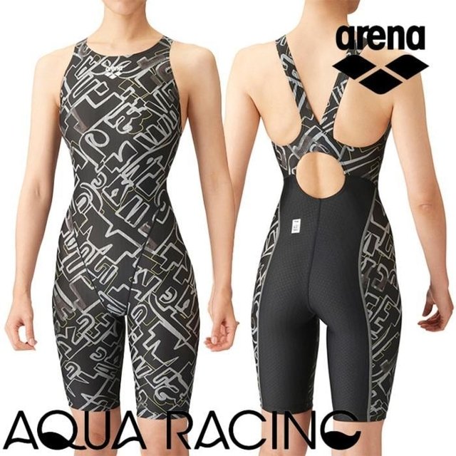아레나 여자 경기용 5부 반전신 수영복 F556718 여성