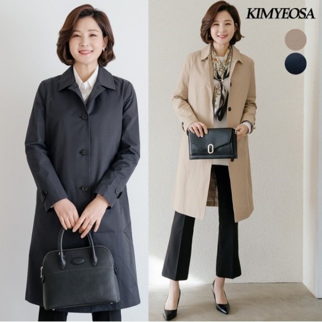 [김여사]바논 베이직 바바리 코트 엄마옷/마담옷/중년여성/40대/50대_P317845505