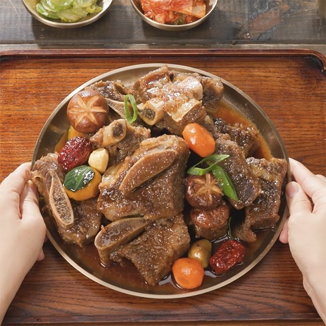 [설 명절 세일 방송!] 김하진의 궁중 표고버섯 찜갈비 500g × 6팩