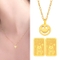 [골드퀸즈] 24K 할로우 순금 행운의 스마일 목걸이 (24K 펜던트 + 체인목걸이 + 24K 순금 행운말 골드바 2개