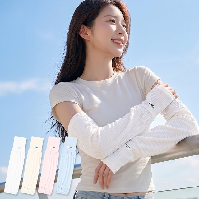 [5개세트] 샤르르 플리츠 햇빛차단 팔토시 골프 운전 여유핏 쿨토시 (총 5세트/10P)_