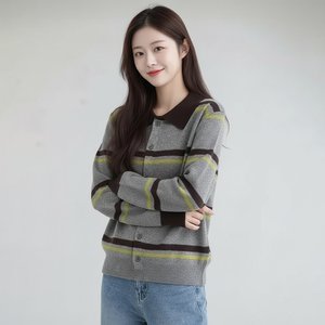 [플로레센스]프렌치스트라이프니트가디건2종