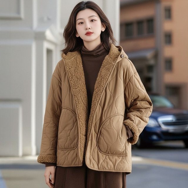 [쉐바] 내피양모터치패딩점퍼