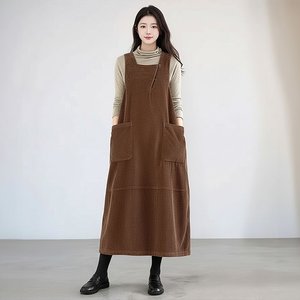 [플로레센스]코듀로이레이어드포켓원피스(색상선택)