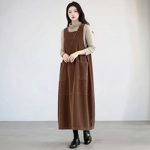 [플로레센스]코듀로이레이어드포켓원피스(색상선택)