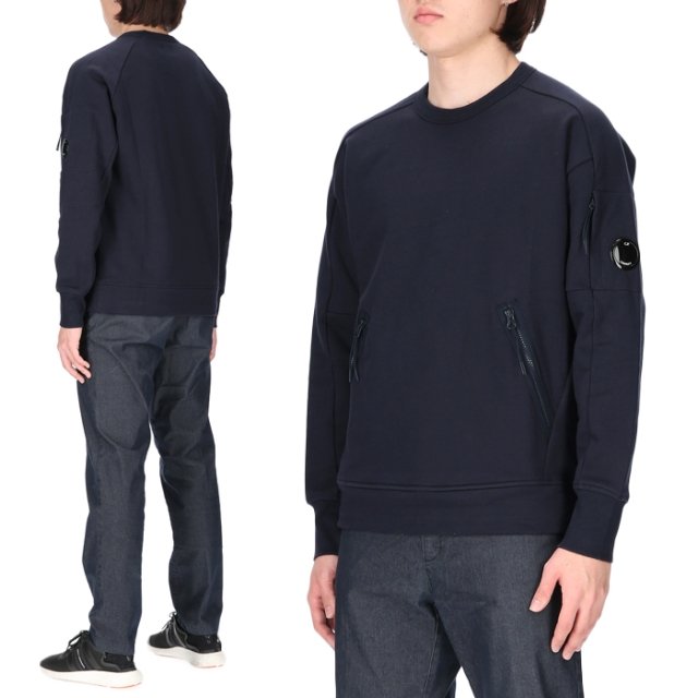 [CP컴퍼니] 렌즈 와펜 12CMSS080A 888 남성 기모 맨투맨