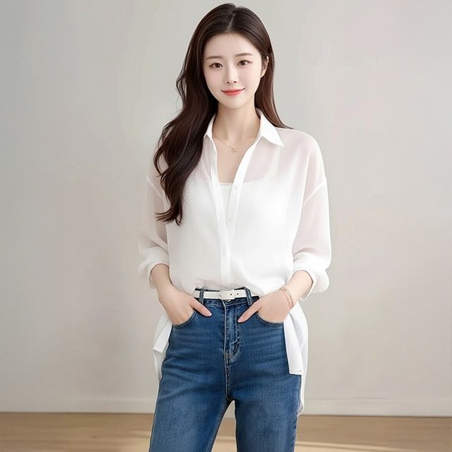 [플로레센스]르메그램시스루셔츠2종