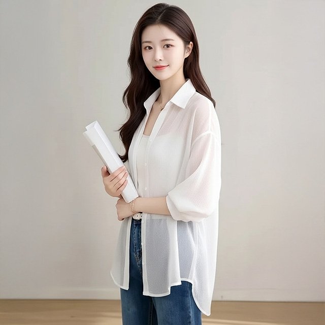 [플로레센스]르메그램시스루셔츠2종