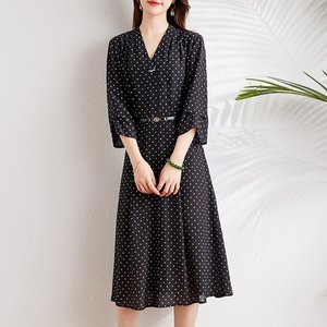 [헬리꽁땡] 잔도트 브이넥 쉬폰 원피스+벨트
