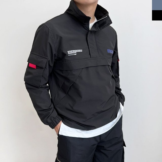 남자 여자 커플 반집업 아노락 바람막이 자켓 점퍼