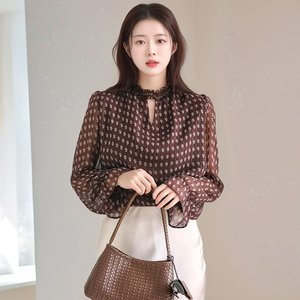 [헬리꽁땡]세레니따넥프릴블라우스