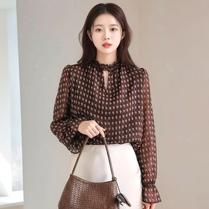 [헬리꽁땡]세레니따넥프릴블라우스
