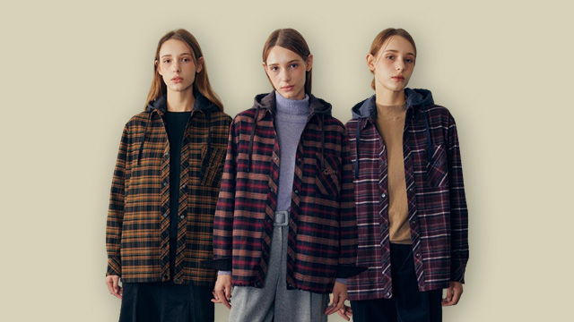24FW ODV 체크 후드 아우터 1종