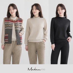 26FW 마담4060 풀오버+베스트 3종 세트 