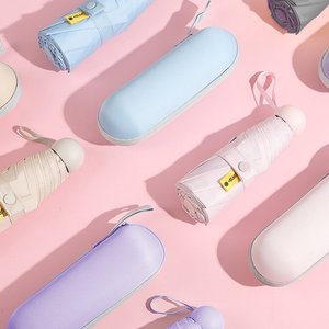 [1+1] 초경량 자외선차단 미니 우산/양산+보관케이스 포함