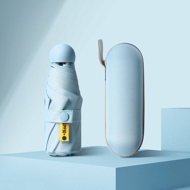 [1+1] 초경량 자외선차단 미니 우산/양산+보관케이스 포함
