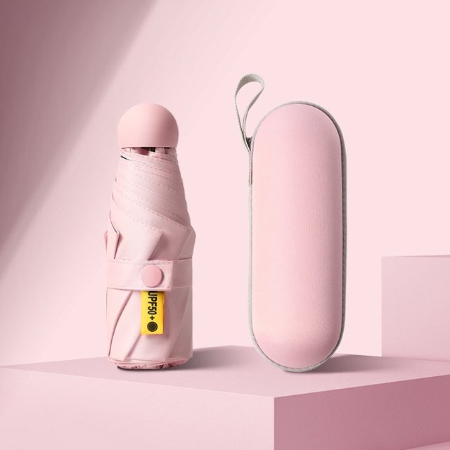 [1+1] 초경량 자외선차단 미니 우산/양산+보관케이스 포함