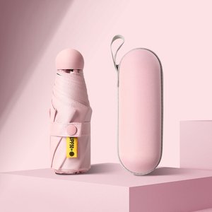 [1+1] 초경량 자외선차단 미니 우산/양산+보관케이스 포함