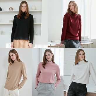 리베레츠 여성 피치기모 티셔츠 5종세트