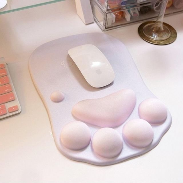 예쁜 고양이 마우스패드 쿠션 손목 보호대 (WFHEP90)