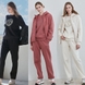 리베레츠 여성 퀼팅 기모 트레이닝 셋업(점퍼+티셔츠+팬츠)