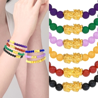 [골드퀸즈] 24K 순금 행운의 비휴 팔찌