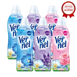 버넬 고농축 섬유유연제 900ml 6개