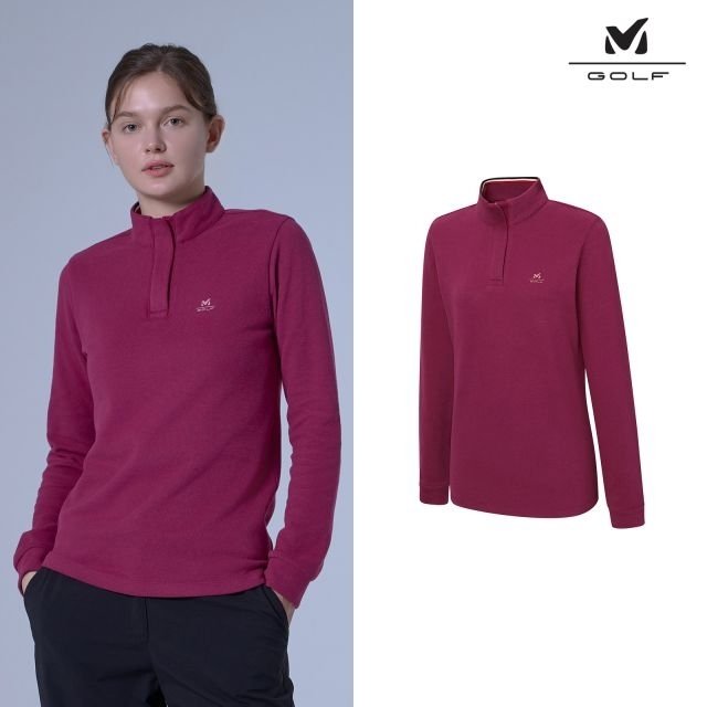 밀레골프 파격특가! 기모 하프 집업 셔츠 3종, 여성