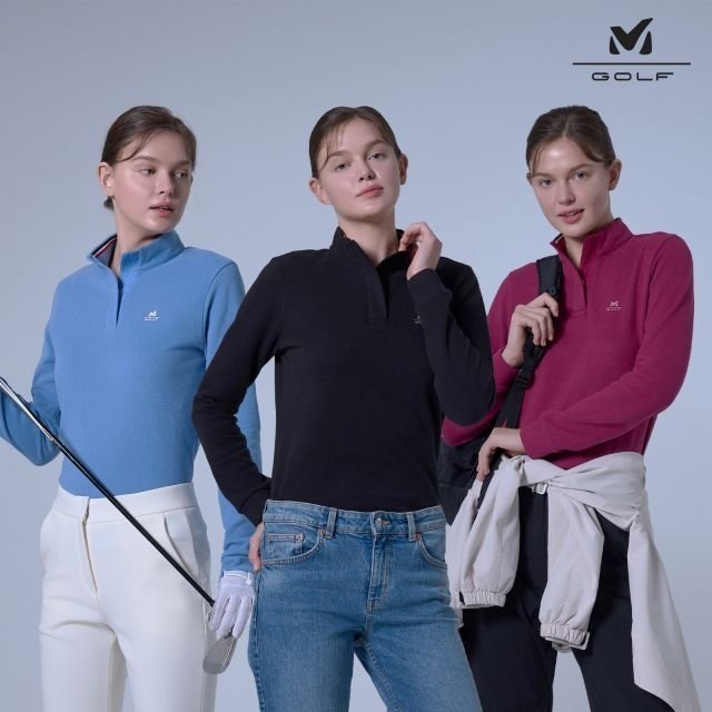 밀레골프 파격특가! 기모 하프 집업 셔츠 3종, 여성