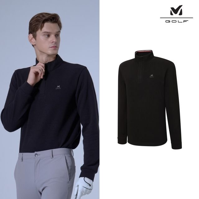 밀레골프 파격특가! 기모 하프 집업 셔츠 3종, 남성