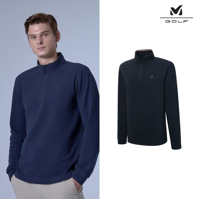 밀레골프 파격특가! 기모 하프 집업 셔츠 3종, 남성