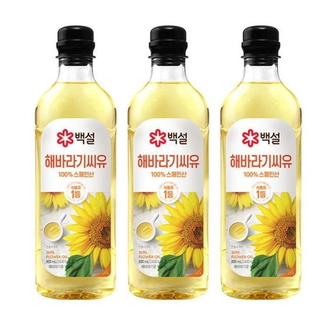 해바라기씨유 900ml 3개 (1세트)KC