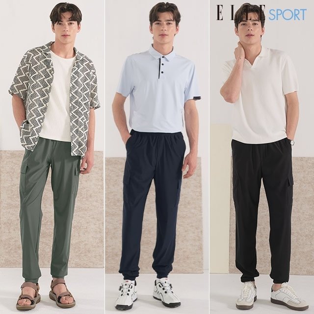 25SS ELLE SPORT 남성 아이스 조거팬츠 3종