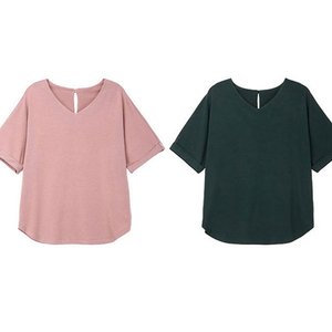 올리브그린 P24 24SS BAMBOO 에션셜 티블라우스 4종