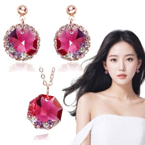 18k 루비 레이디 목걸이/귀걸이 2종 GIFT 세트 [주문제작]