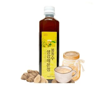 국내산 100 봉동 무방부제 생강레몬청 500ml